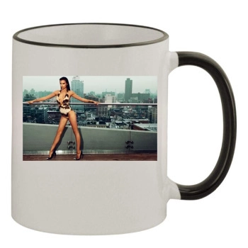 Irina Shayk 11oz Colored Rim & Handle Mug