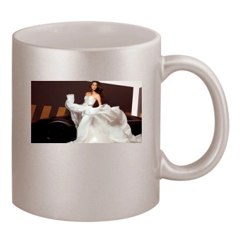 Irina Shayk 11oz Metallic Silver Mug