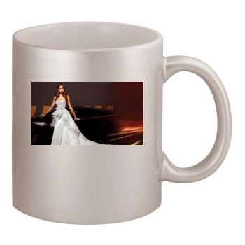 Irina Shayk 11oz Metallic Silver Mug