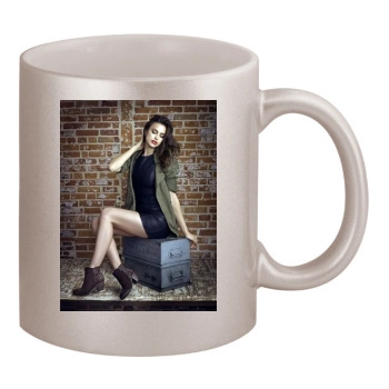 Irina Shayk 11oz Metallic Silver Mug