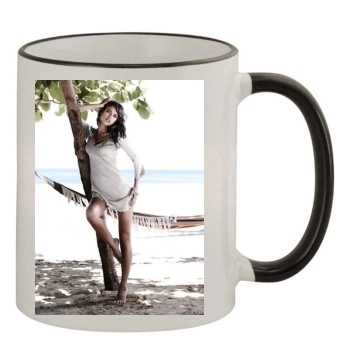 Irina Shayk 11oz Colored Rim & Handle Mug