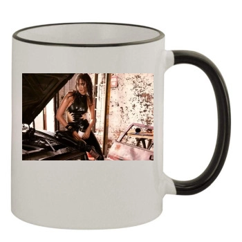 Irina Shayk 11oz Colored Rim & Handle Mug