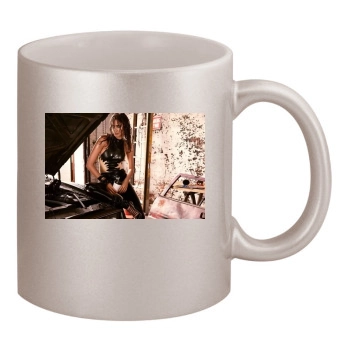 Irina Shayk 11oz Metallic Silver Mug