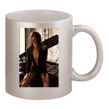 Irina Shayk 11oz Metallic Silver Mug