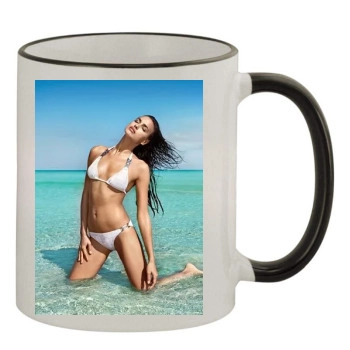 Irina Shayk 11oz Colored Rim & Handle Mug