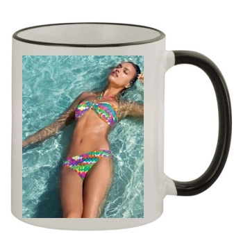 Irina Shayk 11oz Colored Rim & Handle Mug