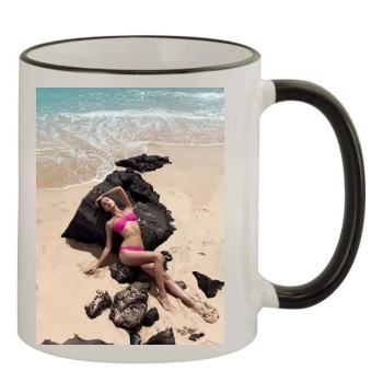 Irina Shayk 11oz Colored Rim & Handle Mug