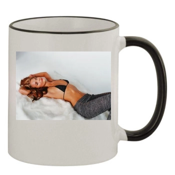 Jaime King 11oz Colored Rim & Handle Mug