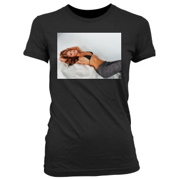 Jaime King Women's Junior Cut Crewneck T-Shirt