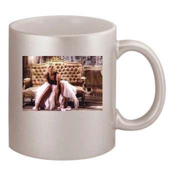 Jaime Pressly 11oz Metallic Silver Mug