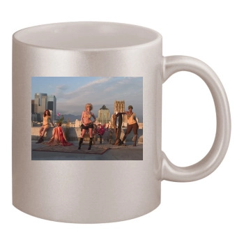 Jaime Pressly 11oz Metallic Silver Mug