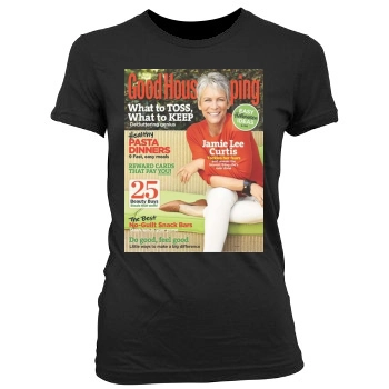 Jamie Lee Curtis Women's Junior Cut Crewneck T-Shirt