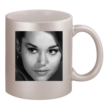 Jane Fonda 11oz Metallic Silver Mug