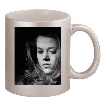 Jane Fonda 11oz Metallic Silver Mug