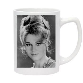 Jane Fonda 14oz White Statesman Mug