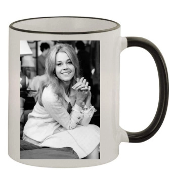 Jane Fonda 11oz Colored Rim & Handle Mug