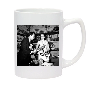 Jane Fonda 14oz White Statesman Mug