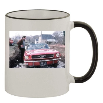 Jane Fonda 11oz Colored Rim & Handle Mug