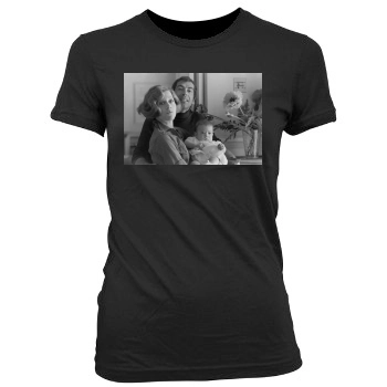 Jane Fonda Women's Junior Cut Crewneck T-Shirt