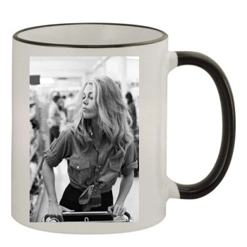 Jane Fonda 11oz Colored Rim & Handle Mug