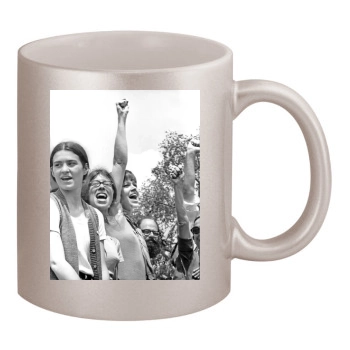 Jane Fonda 11oz Metallic Silver Mug