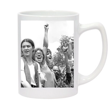 Jane Fonda 14oz White Statesman Mug