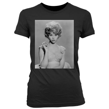 Jane Fonda Women's Junior Cut Crewneck T-Shirt