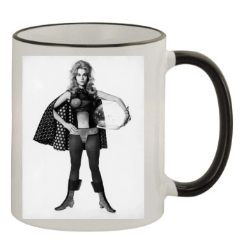 Jane Fonda 11oz Colored Rim & Handle Mug