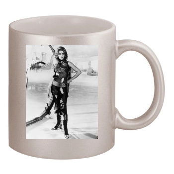 Jane Fonda 11oz Metallic Silver Mug