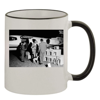 Jane Fonda 11oz Colored Rim & Handle Mug