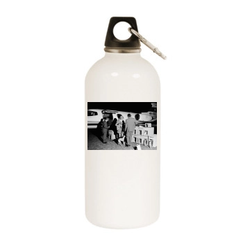 Jane Fonda White Water Bottle With Carabiner