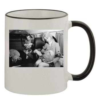 Jane Fonda 11oz Colored Rim & Handle Mug