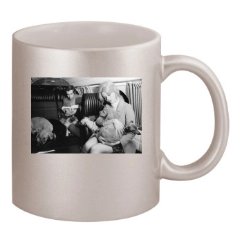 Jane Fonda 11oz Metallic Silver Mug