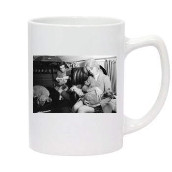 Jane Fonda 14oz White Statesman Mug