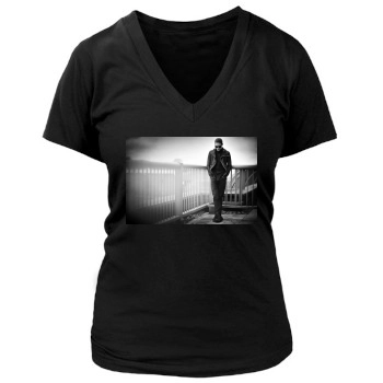 Jared Leto Women's Deep V-Neck TShirt