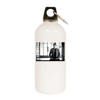 Jared Leto White Water Bottle With Carabiner