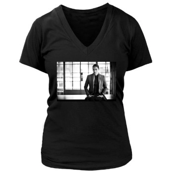 Jared Leto Women's Deep V-Neck TShirt