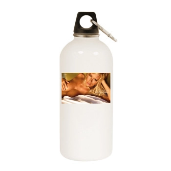 Jenna Jameson White Water Bottle With Carabiner