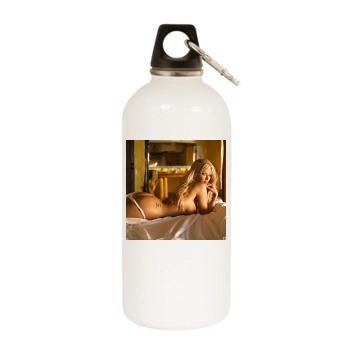 Jenna Jameson White Water Bottle With Carabiner