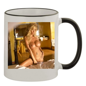 Jenna Jameson 11oz Colored Rim & Handle Mug