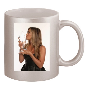 Jennifer Aniston 11oz Metallic Silver Mug