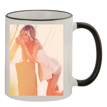 Jennifer Aniston 11oz Colored Rim & Handle Mug