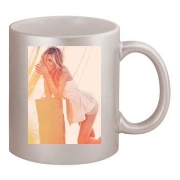 Jennifer Aniston 11oz Metallic Silver Mug