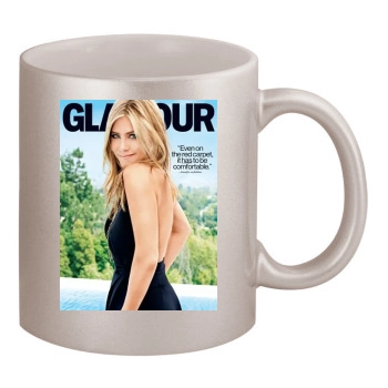 Jennifer Aniston 11oz Metallic Silver Mug