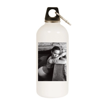 Jennifer Garner White Water Bottle With Carabiner