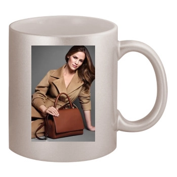 Jennifer Garner 11oz Metallic Silver Mug