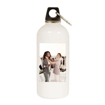 Jennifer Lopez White Water Bottle With Carabiner