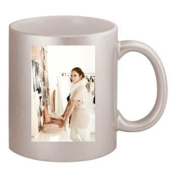 Jennifer Lopez 11oz Metallic Silver Mug