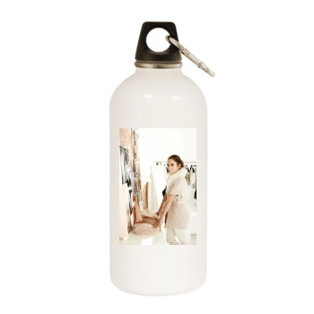 Jennifer Lopez White Water Bottle With Carabiner