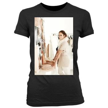 Jennifer Lopez Women's Junior Cut Crewneck T-Shirt